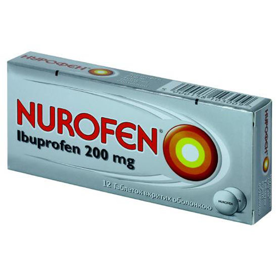 Нурофен таблетки 200 мг №12.